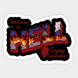 Welcome to Hell - Dark Bases Sticker